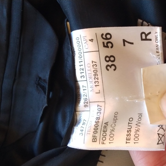 Canali Navy Blue Pinstripe Wool Suit 46R US = 56R EU (Made in Italy) - Picture 8 of 12